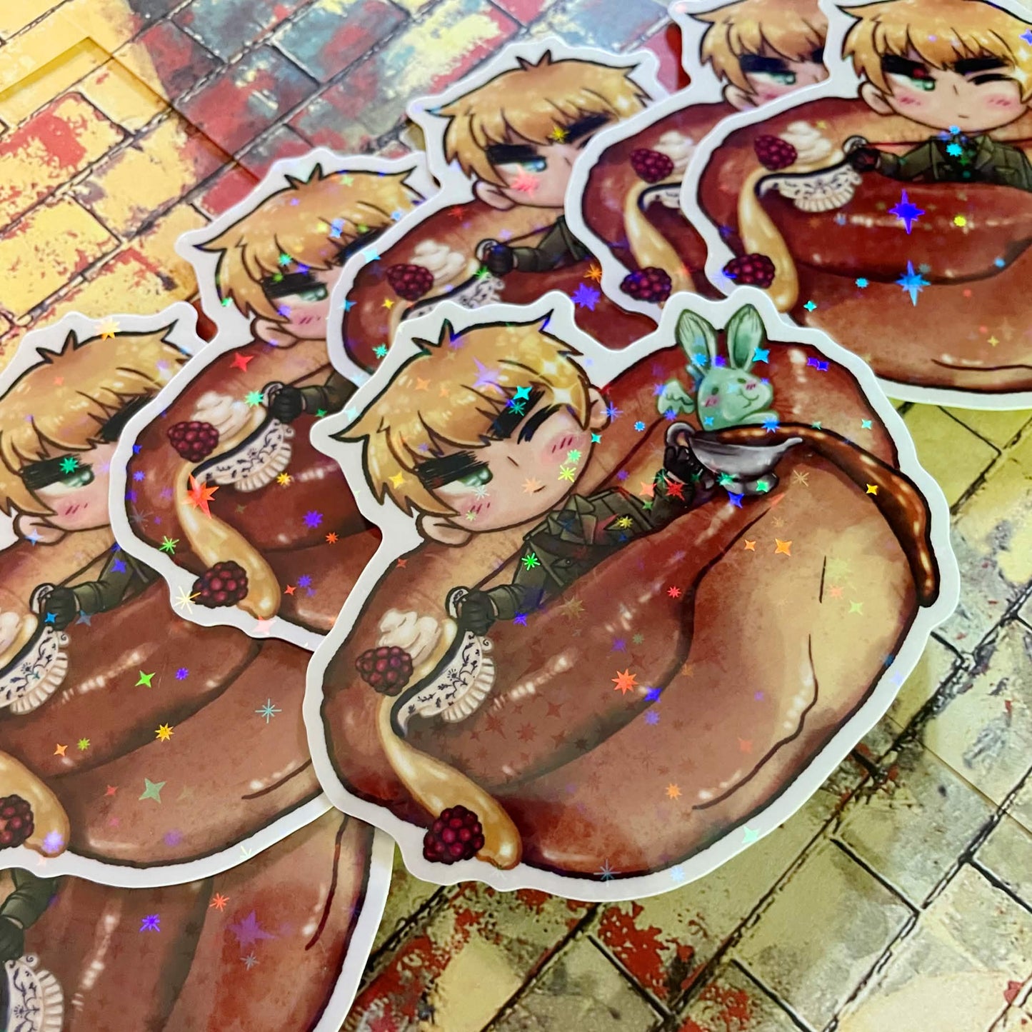 England 3x3 Holographic Sticker