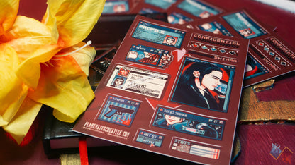 Tseng Pixel Pop Up Sticker Sheet