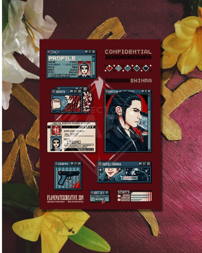 Tseng Pixel Pop Up Sticker Sheet